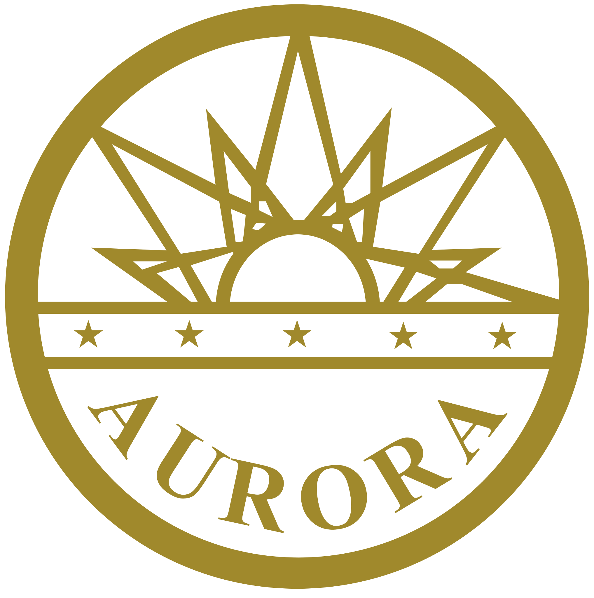 Aurora logo and seal
