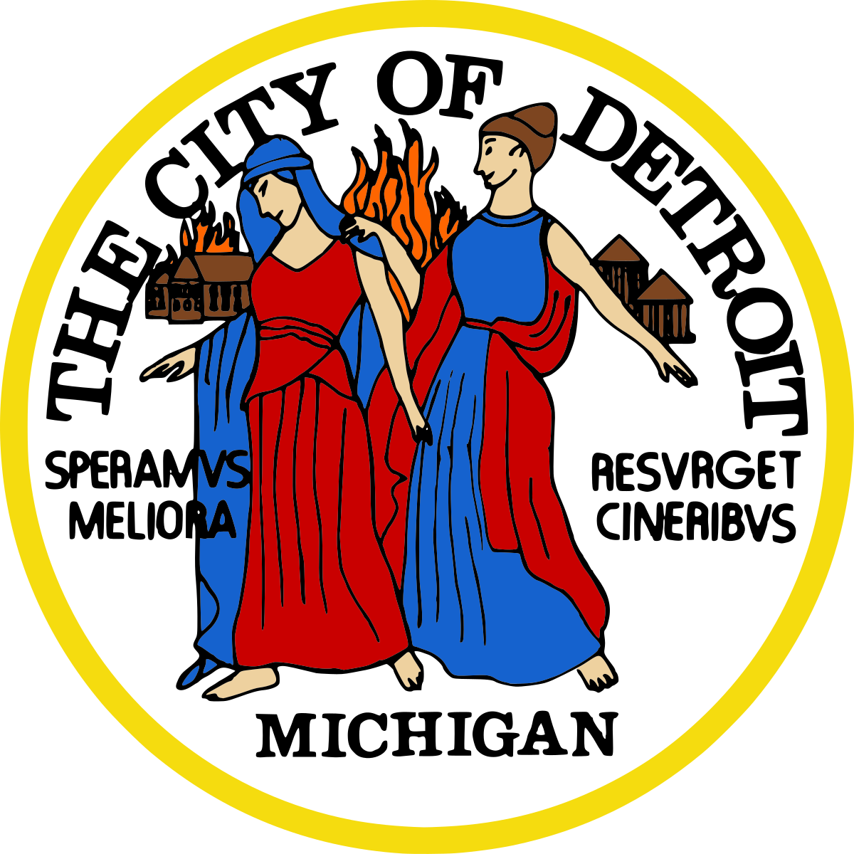 Detroit logo and seal